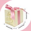 30PCS Small Gift Boxes, White Gift Box with Ribbon Wedding Party Favor Boxes Fancy Candy Gift Boxes with Lids for Anniverary Birthday Valentine's Day Packaging Presents 2.6x2.6x2.6 inch(S,Pink) view 2