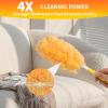 30 Count Larger Size Duster Refills for Swiffer Dusters with 1 Handle - 360 Multisurface Larger Size Feather Duster, Disposable Duster Refills Kit for Cleaning Furniture, Blinds and Ceiling Fans view 3