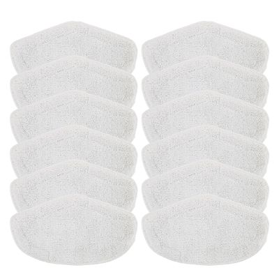 VEODONT Washable Mop Rags Compatible with Polti Kit Vaporetto PAEU0332 Steam Vacuum Cleaner Microfibre Mops Cloth Replacement Parts Accessories(12pcs)