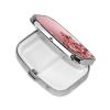 Pink Rose Balloon Heart Pill Box Round Pill Case for Pocket Purse 2 Compartment Medicine Pill Organizer Cute Portable Travel Pillbox Vitamin Cod Liver Oil Storage Box Unique Gift Organizer view 2