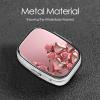 Pink Rose Balloon Heart Pill Box Round Pill Case for Pocket Purse 2 Compartment Medicine Pill Organizer Cute Portable Travel Pillbox Vitamin Cod Liver Oil Storage Box Unique Gift Organizer view 4
