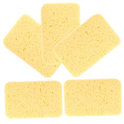 MUCKLILY 1set Dual Sided Dish Sponges for Cleaning Heavy Duty Scrubber Sponges for Kitchen Utensils Absorbent Cleaning Pads for Wiping Dishes and Glassware 5pcs
