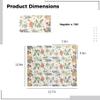 100 Count Disposable Floral Napkins, 3-Ply Decorative Hand Towels, 12.9 X 15.7 Inches, Flower Garden Theme For Dining & Special Occasions view 3