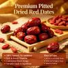 1 lb Jujube Dates - Pitted Red Dates | Bulk Large-size Jujubees Sweet & Chewy for Snacking Brewing Tea Soup Baking Oatmeal 500g view 2