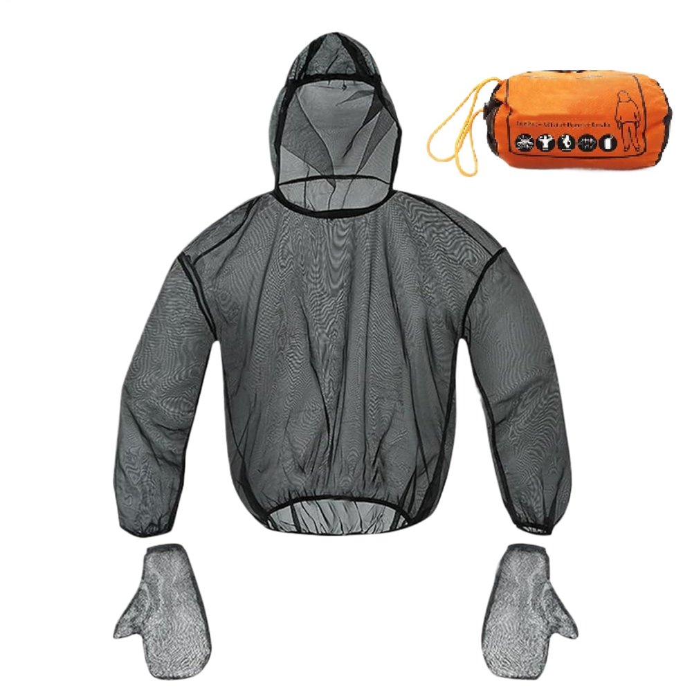 Fly Clothing Full Net Protection - Breathable Outdoor Activities Fly Body Net | Flexible insectt Netting, Lightweight and Comfortable buug Protection for Hiking, Fishing, Camping Trips, Travel Gear