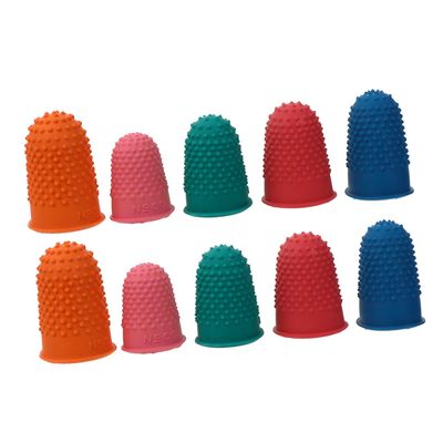 10Pcs Reusable Rubber Finger Protectors Fingertip Grips for Comfortable Handling Non Slip Design for Bank Tellers and Cashiers