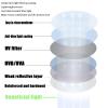 Blue Light reading Glasses for Man women Half Frame Metal Readers Photochromic Anti-UV magnifying (Silver & Black-Black-3pcs,1.0) view 3