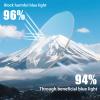 Blue Light reading Glasses for Man women Half Frame Metal Readers Photochromic Anti-UV magnifying (Silver & Black-Black-3pcs,1.0) view 4