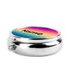 Vintage Patterns Custom Round Pill Box with Mirror Personalized Name Photo Text Logo Pill Case Customized Small Travel 2 Compartment Metal Medicine Container Vitamin Organizer view 3