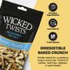 Wicked Twists Savory Ranch Seasoned Pretzels Twists 5.5 oz (1 Pack) Snack Pretzel Sticks Rods, Bold Flavor Snack, Resealable Fresh Pack, Baked Crunch, Party & School-Ready view 2