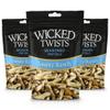 Wicked Twists Savory Ranch Seasoned Pretzels Twists 5.5 oz (3 Pack) Snack Pretzel Sticks Rods, Bold Flavor Snack, Resealable Fresh Pack, Baked Crunch, Party & School-Ready view 1