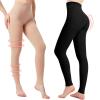 2 Pairs Medical Compression Pantyhose for Women, 20-30mmHg Graduated Support Tight Pants, Opaque Footless (Beige*1+Black*1, S) view 1