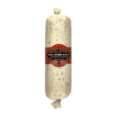 Crayssac White Truffle Butter Gourmet European-Style Butter with Real White Truffles Cultured, Grass-Fed, Small-Batch (16oz)