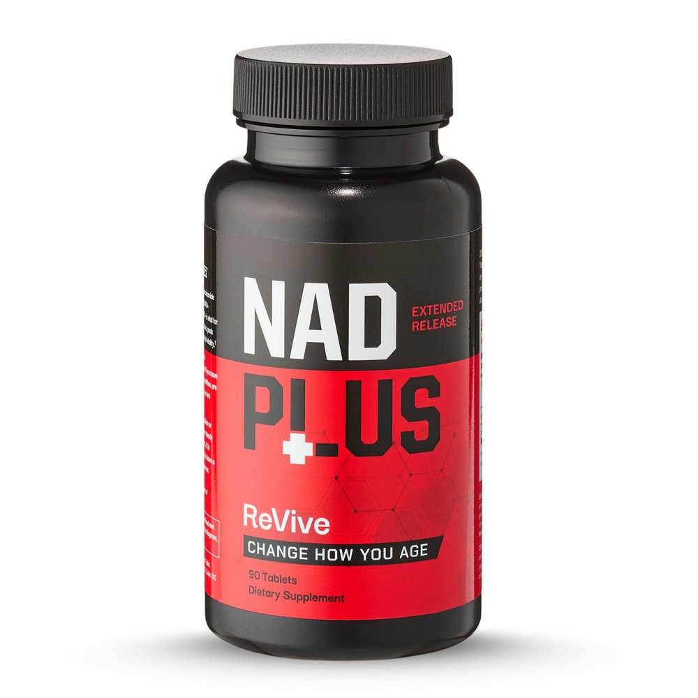 Revive | NAD+ Supplement Tablets for Men & Women | NAD Supplement Powered by RiaGev-SR | Cellular Energy, Metabolism, Brain and Healthy Aging Support | Vegan, Non-GMO & Gluten-Free (90 Tablets)