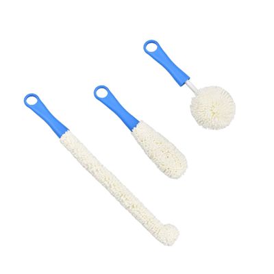 PENIKOKO 3 Pcs Wine Glass Cleaning Brush Set Flexible Cup Cleaner for Highball and Stemware Sponge Brushes for Household and Kitchen Use