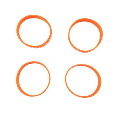 TOGEVAL 4pcs Silicone Jelly Bracelet Boys and Girls Jewelry PVC Bracelet Warning Hand Ring for Girls First Day of School