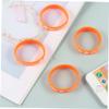 TOGEVAL 4pcs Silicone Jelly Bracelet Boys and Girls Jewelry PVC Bracelet Warning Hand Ring for Girls First Day of School view 4