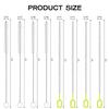 Heavy-Duty Straw Cleaner Brush Set - 8-Pack 12-Inch Long Brushes for Stanley Cup, Yeti & Hydro Flask | Flexible Core Deep-Cleans Baby Bottles, Tumbler Straws, Narrow Tubes (4 Sizes) view 2
