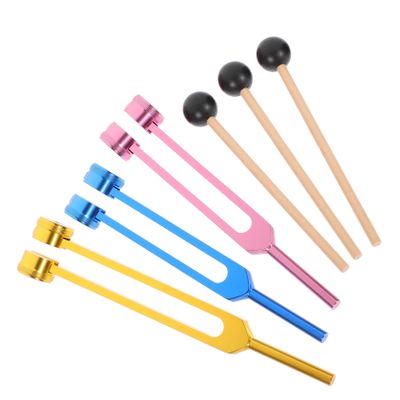 Healeved 1Set Ear Cleaning Tuning Fork with Chakra Hammer Tuning Forks for Sound Therapy and Nerve System Testing