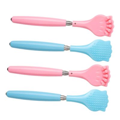 FRCOLOR 4pcs Back Scratcher Adjustable Massage Extendable Back Massager Telescoping Massage Stick for Kids