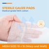 100 Pack Sterile Gauze Pads 2x2 Inch 12-Ply, 100% Cotton Medical Gauze Pads for Wound Care, Highly Absorbent Bulk Hospital-Grade First Aid & Surgical Dressing view 2