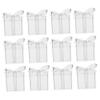 12Pcs Clear Square Candy Boxes Bow Decorated Transparent Packaging for Weddings Parties Special Occasions Durable Plastic Treat Boxes for Sweets view 1