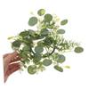 4pcs Faux Eucalyptus Candle Rings Wreaths Farmhouse Decor for Table Centerpiece Door Wall and Wedding Events Artificial Greenery Spring Accent for view 4