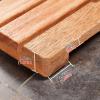Teak Shower Mat Non-Slip Luxury Bath Mat for Bathtubs | Multifunctional Wooden Slatted Design for Kitchen, Entryway, Hallway & Office(24x38in(61x96.5cm)) view 2
