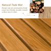 Teak Shower Mat Non-Slip Luxury Bath Mat for Bathtubs | Multifunctional Wooden Slatted Design for Kitchen, Entryway, Hallway & Office(24x38in(61x96.5cm)) view 3