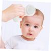 2Pcs Hair Brush and Comb Set Gentle Grooming Kit for Newborns Soft Bristles for Scalp Massage Cradle Cap Treatment Safe Materials for Boys view 4