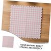 40pcs Plaid Disposable Napkins with Scalloped Edges for Birthday Party Decorations for Weddings Tea Parties and Special Events Convenient and Stylish Supplies view 3