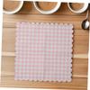 40pcs Plaid Disposable Napkins with Scalloped Edges for Birthday Party Decorations for Weddings Tea Parties and Special Events Convenient and Stylish Supplies view 4