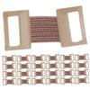 25pcs Elastic Bandage Clips Stretch Metal Fasteners for Compression Wraps Tension Design Reliable Support for Various Bandages Light Brown view 1