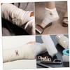 25pcs Elastic Bandage Clips Stretch Metal Fasteners for Compression Wraps Tension Design Reliable Support for Various Bandages Light Brown view 3