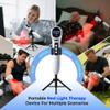 Handheld Red Light Therapy with Stand,Infrared Light Therapy Device with Timing &2 Modes,Red Light Therapy Wand for face&Body,Cold Therapy Machine for Wrists Knees Joints(5 * 808nm+12 * 650nm) view 2