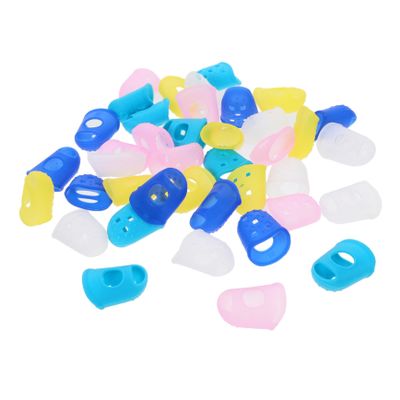 40Pcs Finger Covers Comfortable Protection Caps for Easy Wear Fit Durable Fingertip Sleeves with Enhanced Grip for Various Tasks Sky