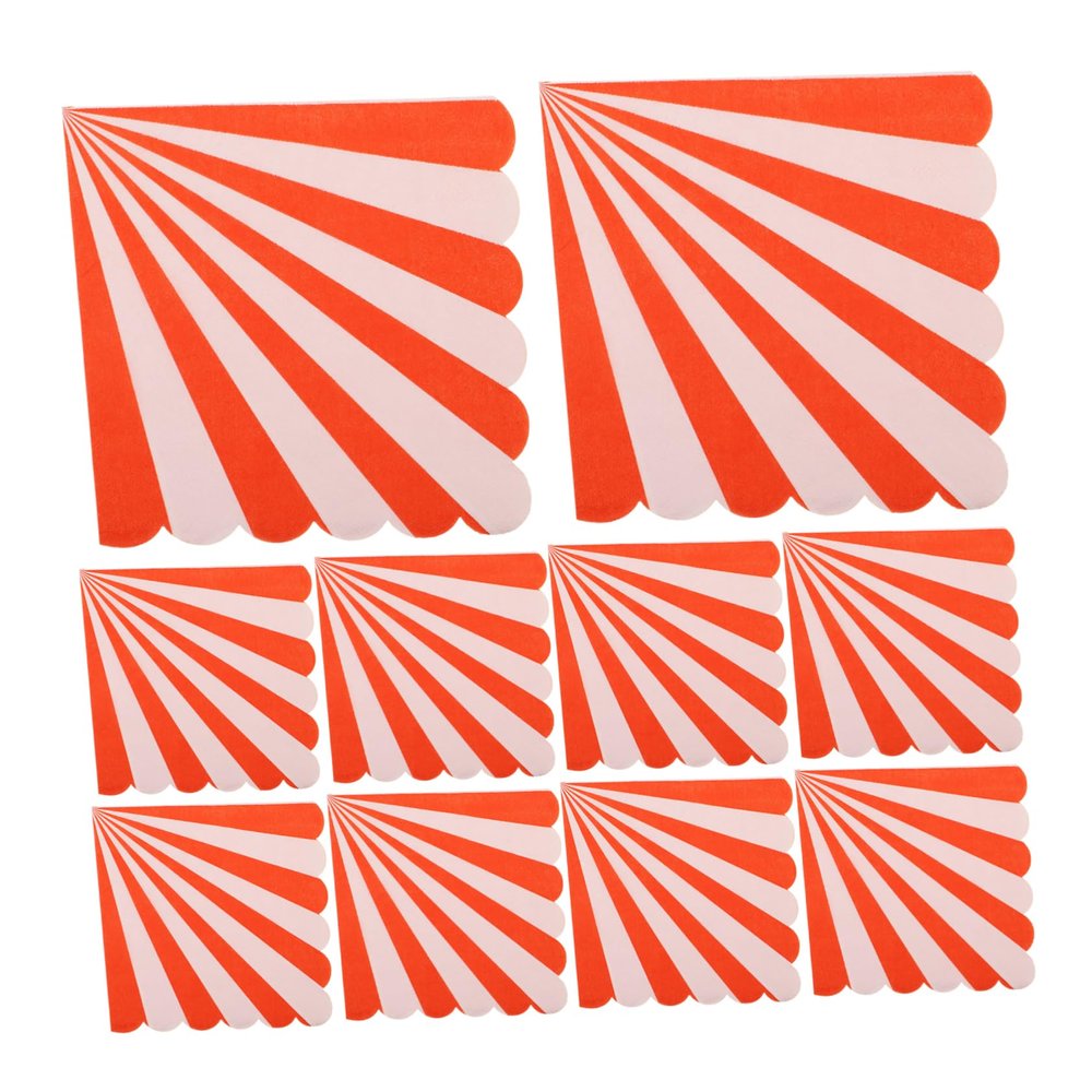 16Pcs Elegant Striped Disposable Paper Napkins Soft Absorbent Kitchen Guest Towels for Weddings Bridal Showers and Parties Charming Decoration for Reception Events