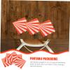 16Pcs Elegant Striped Disposable Paper Napkins Soft Absorbent Kitchen Guest Towels for Weddings Bridal Showers and Parties Charming Decoration for Reception Events view 3