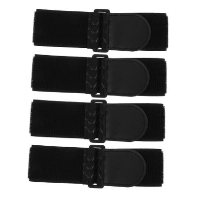 4pcs Elastic Fastening Belt Bicycle Pant Leg Straps Multipurpose Ankle Bands for Cycling Climbing Fishing and Outdoor Sports Skin Friendly Material Quick