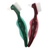 Didiseaon 2pcs Denture Brush Dentures Cleaning Brush Hard Bristle Toothbrush False Teeth Care Tool Portable Dental Care for Seniors view 1