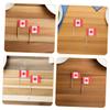 150pcs Mini Canada Flag Toothpicks Vibrant Cupcake Toppers Fruit Picks for Weddings Canada Day Sports Events and Festive Gatherings view 3