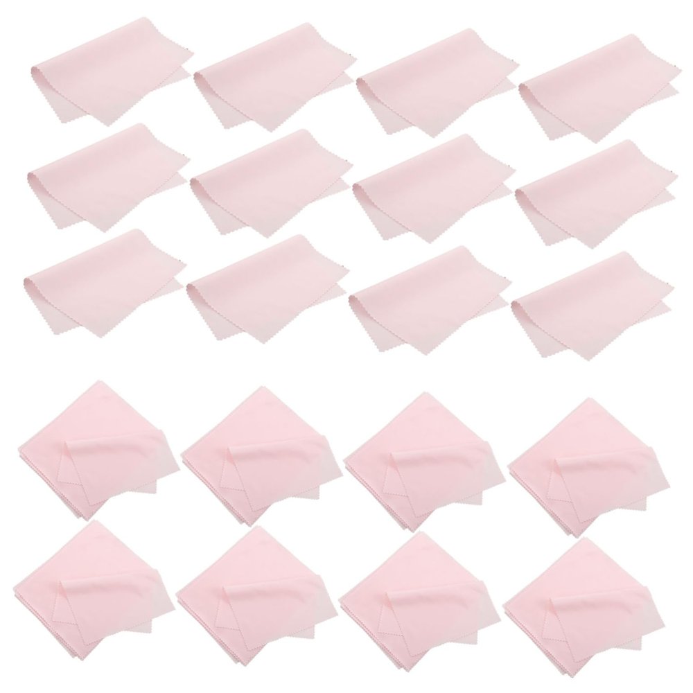 100pcs Microfiber Glasses Lens Cloths Ultrafine Cleaning Cloths for Eyeglasses Sunglasses and Screens Compact Design for Home Office Travel
