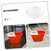 3pcs Mop Bucket Strainer Basket for Efficient Floor Cleaning Plastic Design with Optimized Drainage Ergonomic and for Household Use view 3