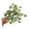 4pcs Artificial Eucalyptus Leaves Candle Rings Wreaths for Table Centerpieces Home Decor Wedding Spring Accent Lifelike Greenery Design view 4