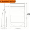 FERENLI 50 Pcs Black Resealable Kraft Paper Bags with Matte Window Stand up Pouch Heat Sealable Zipper Lock Food Storage Bags for Packaging Small Business (4.7x7.9 inch (12x20 cm)) view 3