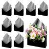 10 Pcs Florist Bouquet Envelope Boxes,Pink Stripe Style Flower Bouquet Package Gift Folding Paper Boxes for Florist Arrangements,Weddings,Birthdays,Mother's Day,Parties, Large Size 9.05 x 3 x 13.7Inch view 1