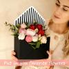 10 Pcs Florist Bouquet Envelope Boxes,Pink Stripe Style Flower Bouquet Package Gift Folding Paper Boxes for Florist Arrangements,Weddings,Birthdays,Mother's Day,Parties, Large Size 9.05 x 3 x 13.7Inch view 4
