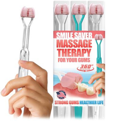 SMILE SAVER 360 Therapeutic Gum Massage for Bleeding Gums, Sensitivity, TMJ & Bruxism Smile Anti-Aging: Spa Treatment for Your Smile Vitality Ritual for Healthy Circulation & Radiant Recovery