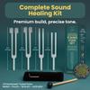 Tuning Forks for Healing Set | 128Hz, 136Hz, 256Hz, 384Hz | Precision Sound Healing Instruments for Chakra Balancing, Meditation & Tone Therapy | 4 Tuning Forks, Reflex Hammer, Activator and Pouch view 4