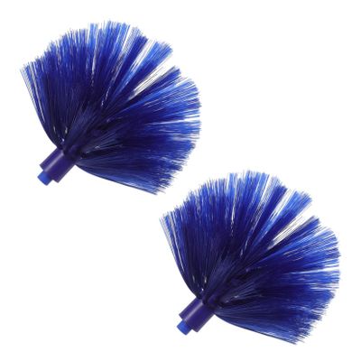 2Pcs Cobweb Duster Head High Ceiling Outdoor Cleaning Brush Replacement for Effortless Cobweb Removal Non Shedding Design for Walls and Ergonomic Durable Cleaning
